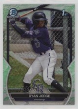 2023 Bowman Chrome Prospects Lunar Glow Refractor Dyan Jorge #BCP-22 10uo