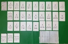 Military WW1 & WW2 Issued Semaphore Training Signs Cards, Full Set & Add. Words
