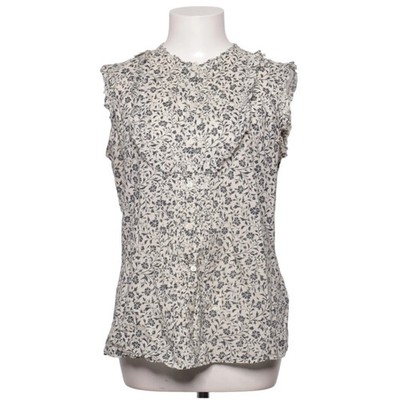 Banana Republic, Top, Größe: M, Beige/Schwarz, Baumwolle, Blumen, Damen #wJb