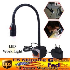 LED Work Light Flexible Gooseneck Lathe Milling CNC Machine Lamps Magnetic Base