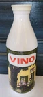 Vino Egizia Italian Wine Carafe Milk Glass Bottle Vintage Made In Italy