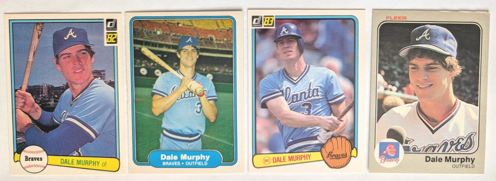 Dale Murphy #443 Baseball Cards 1982 Fleer trading card — raw and PSA graded price guide