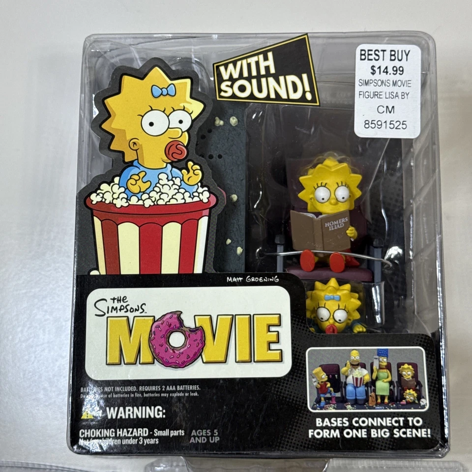 Juego de 3 HOMERO The Simpson Movie Mayhem. MAGGIE + LISA Y BART Foto 4 de 4