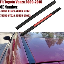 2X LH & RH Side Roof Trim Molding Drip Finish Sealed For Toyota Venza 2009-2016