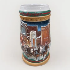 Anheuser Busch-Budweiser CS313 "Home For The Holidays" 1997 Holiday Stein Beer