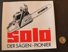 Autocollant / Sticker - Matériel agricole Tronçonneuse SOLO