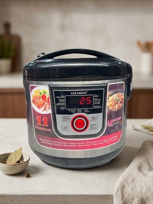 SERANOVA Reiskocher 5L 860W Multikocher 11 Programme Digital Timer Antihaft Neu