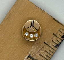 Rockwell Service Award Pin 1/5 10k Gf Small Diamonds