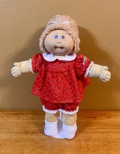 Cabbage Patch Jesmar Golden Single Ponytail Blue Eyes HM1 Freckles Spain