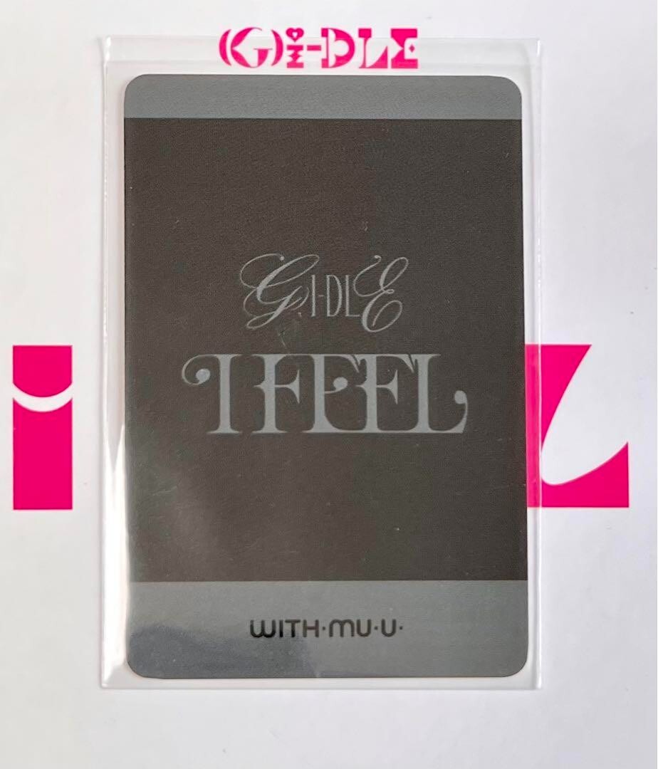 【非売品】(G)I-DLE  I FEEL  直筆サイン ポラロイド シュファ G)I-DLE Gidle Shuhua I Feel Withmuu Fan Sign Lucky Draw