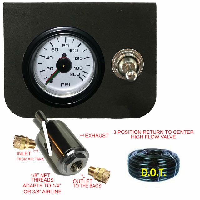 V Air Suspension toggle paddle Switch Gauge up/down/return center eBay