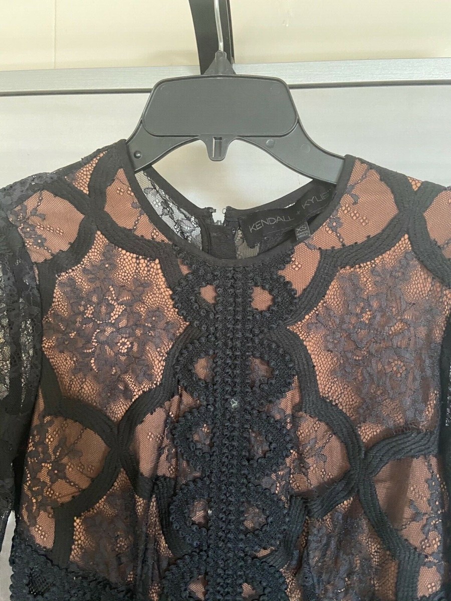 kendall and kylie black lace dress Kendall Jenner Lace Dress