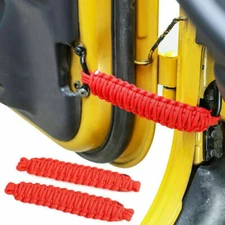 2Pcs Car Door Limiting Strap Rope Red for Jeep Wrangler YJ CJ TJ JK Accessories
