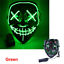 thumbnail 23 - Neon Stitches LED Mask Wire Light Up Purge Halloween Costume Mask Cosplay Party 
