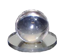 Clear Acrylic Small Ball Stick-On Mirror Knob