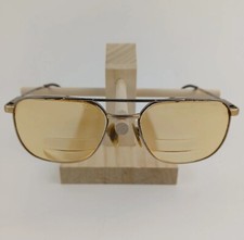 Vintage BerDel Sferoflex JOEL Eyeglasses Frame Italy NATURAL GEP Electroplated