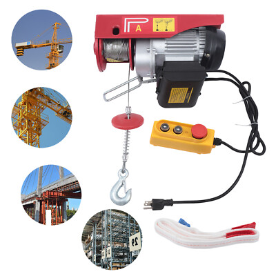 Electric Hoist Winch Engine Crane Overhead Lift with wired Remote Control  500kg