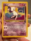 1 Vintage 1999 Pokemon Card Mew Black Star Promo 8 LP 212#28