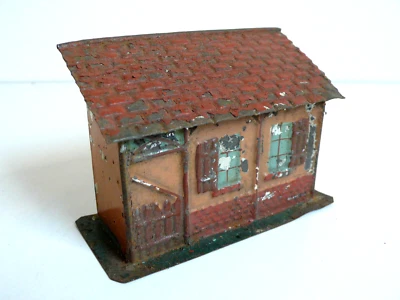 JdeP - FV "PETITE GARE " TÔLE PEINTE DÉBUT XXème DANS L'ÉTAT 10 x 7 cm - Photo 1/4