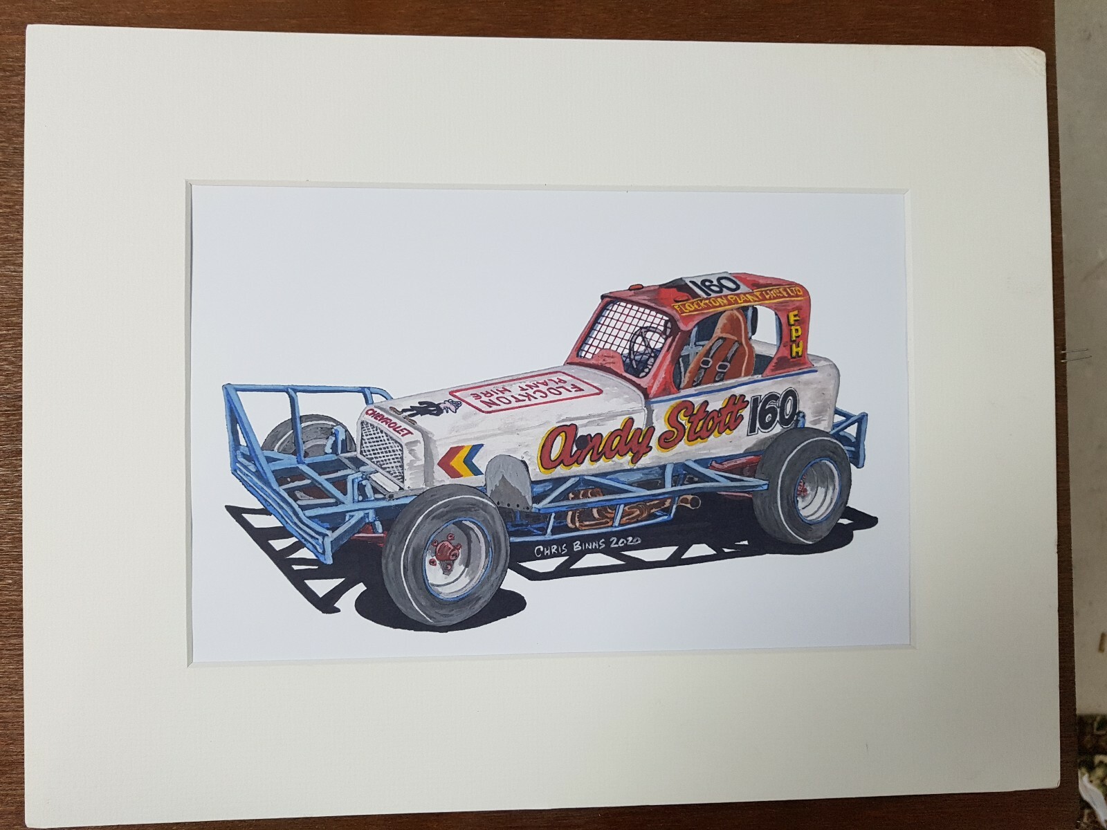 Brisca F1 Stock Car Print Of 160 Andy Stott 1983/84 Stock Car