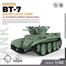 SSMODEL SS48594 1/48 Military Model Kit Soviet BT-7 Light Tank