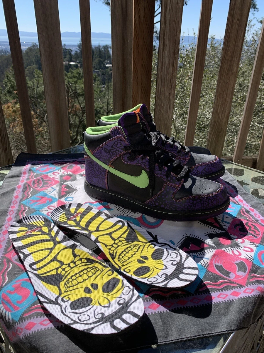 Day of the dead top nike dunks high top