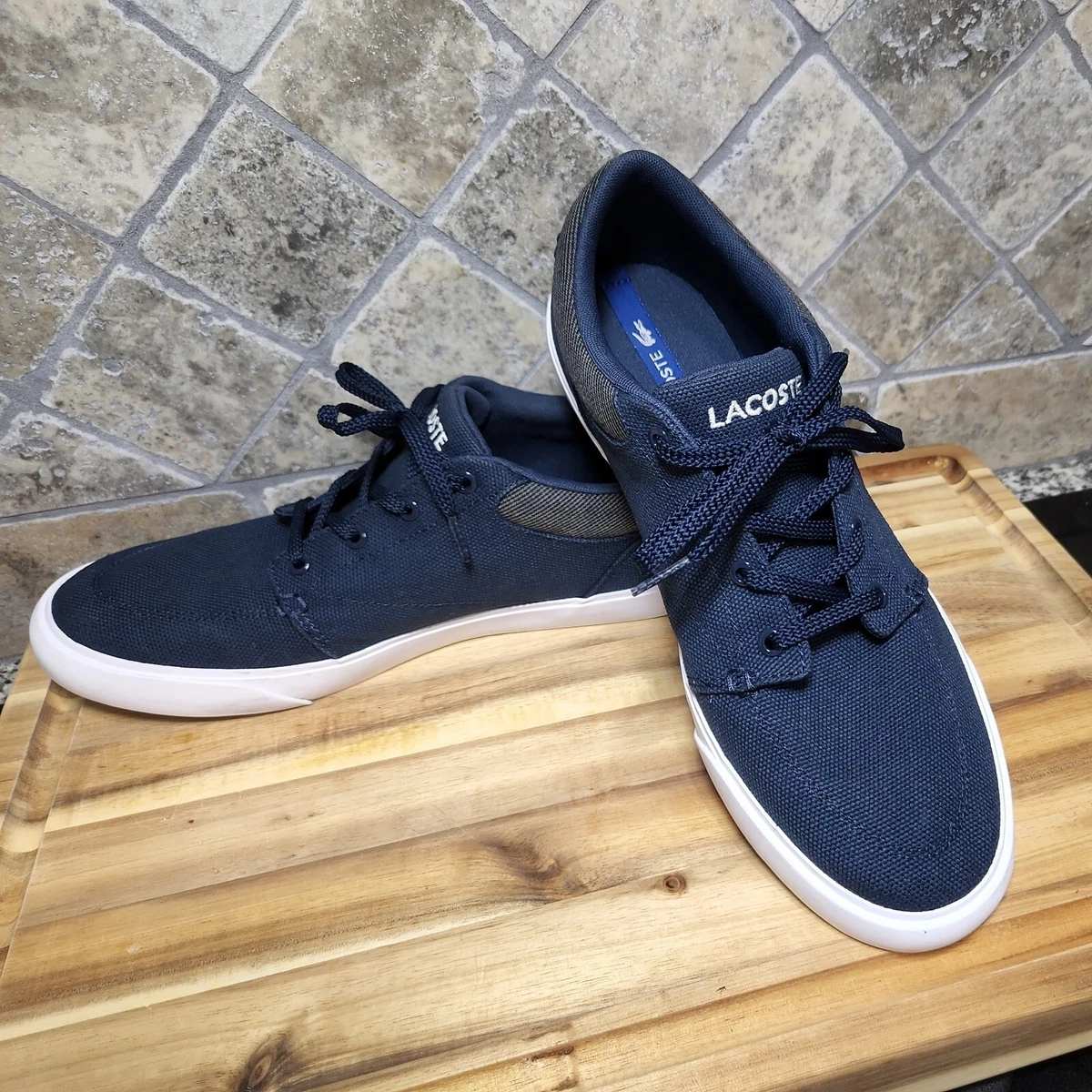 Primitiv Smil fugl Lacoste Canvas Trainers Women's 9m (EUR 42 UK 8) Navy Blue 7-38CMA004INBO | eBay Primitiv Smil fugl Lacoste Canvas Trainers Women's 9m (EUR 42 UK 8) Navy Blue 7-38CMA004INBO | eBay