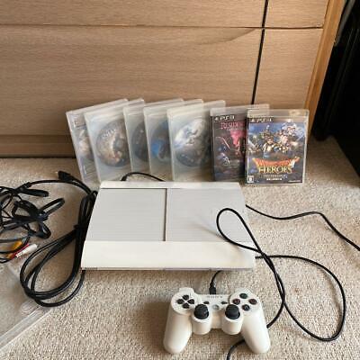 SONY PS3 PlayStation 3 250GB White CECH-4200B LW Game console + many  software | eBay