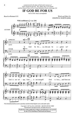 If God Be for Us SATB Joseph M. Martin