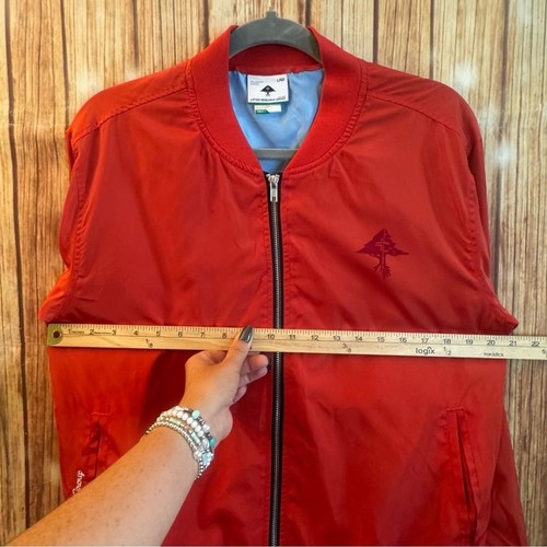 LRG Men’s Research Collection Full Zipper Coral Varsity Jacket Size Small - Picture 11 of 14