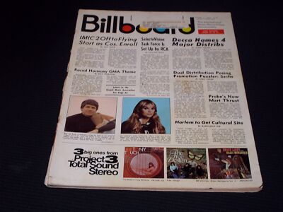 1969 OCTOBER 11 BILLBOARD MAGAZINE - NICE MUSIC ISSUE TOP 100 CHARTS - H 836