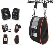 for Zebra QLN220 ZQ610 Thermal Printer Carrying Case with Shoulder Strap Orange