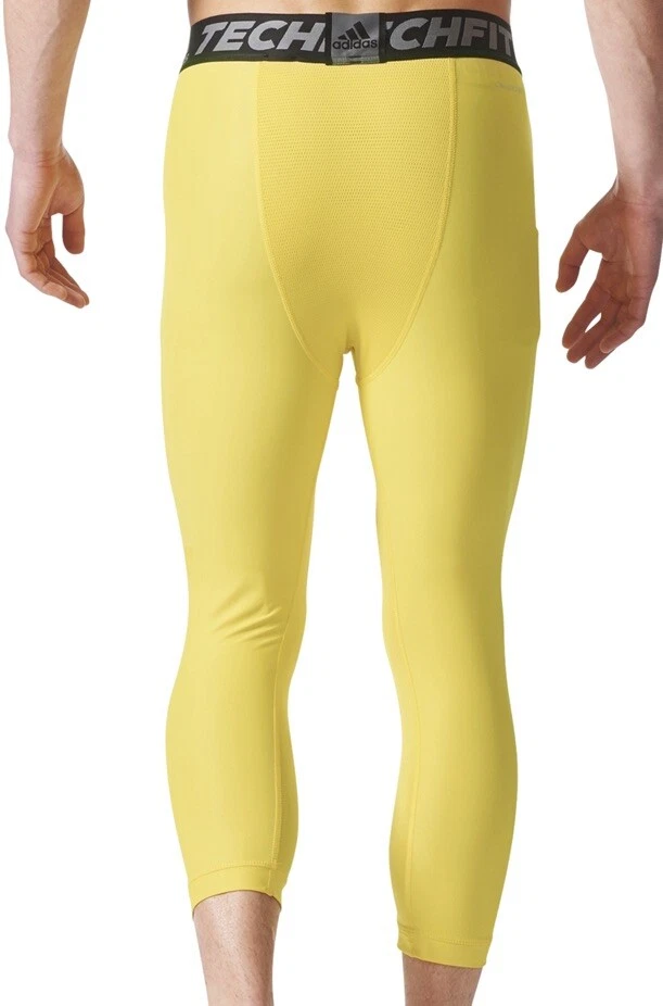 Adidas Techfit 3/4 Tights | XL | Eqtyel (Yellow) | Compression | BNWT - Image 3 of 3