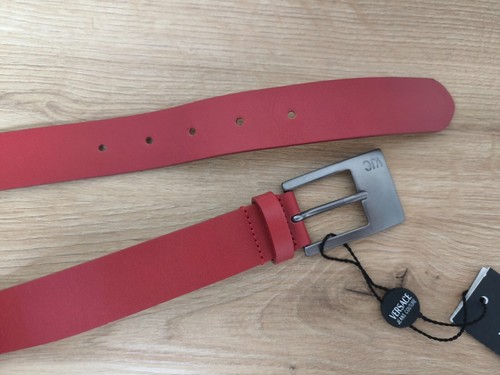 VERSACE JEANS COUTURE Cintura in pelle rossa 60-70 cm, 24-27" - Foto 6 di 10