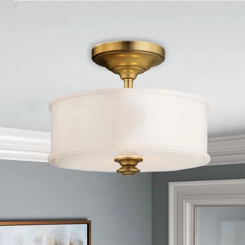 Minka Lavery 4172 Harbour Point 2 Light 14"W Semi-Flush Ceiling - Coal - Picture 7 of 12