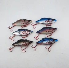 (6) Bill Lewis Rat-L-Trap 1/2 oz Lipless Crankbait Fishing Lure Lot of 6