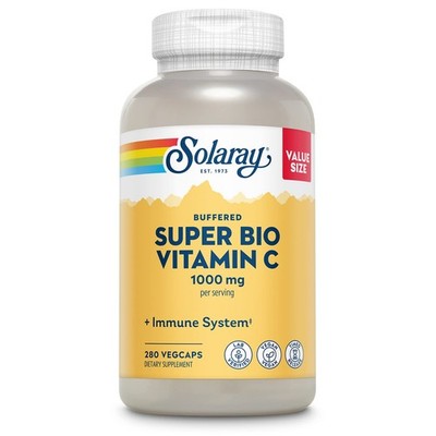 Solaray Super Bio Buffered Vitamin C 1000mg, Two-Stage, Timed Release Vitamin C