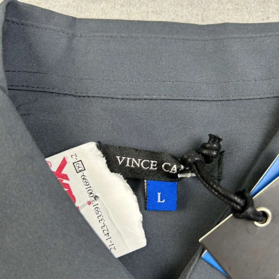 Camisa Vince Camuto Para Hombre Grande Gris Mangas Largas Abotonada Nueva Con Etiquetas Foto 2 de 4