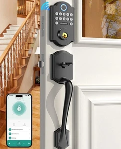 Firstriver Smart WiFi Door Lock Set Fingerprint Keyless Entry Front Door Lock