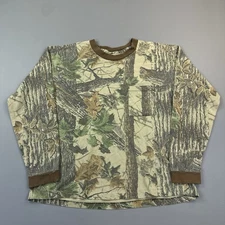 Vintage Realtree Camo Shirt Mens XL Long Sleeve Single Stitch Pocket USA 90s