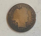 1894 Barber Silver Dime Good