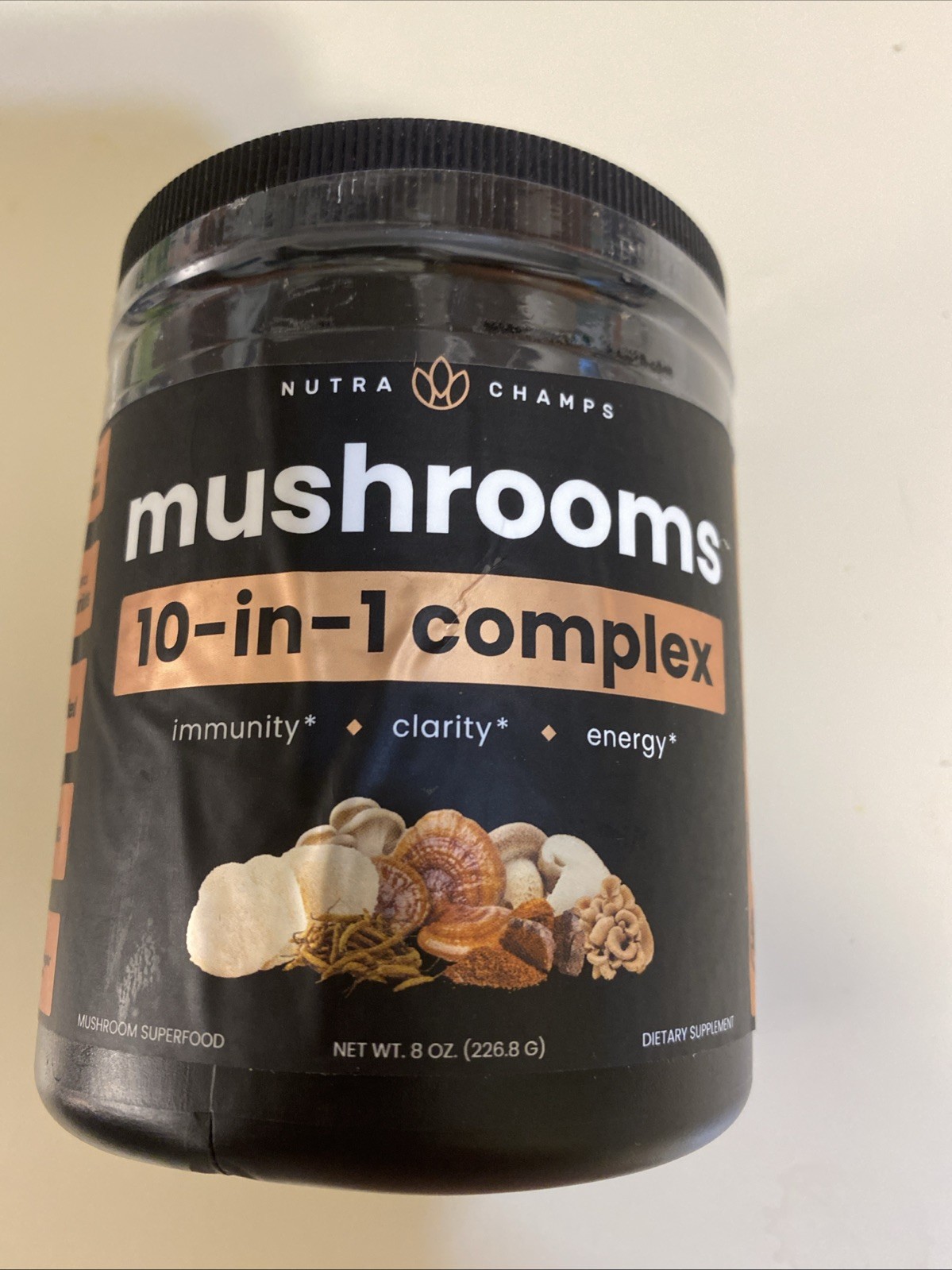 Nutra Champs Mushrooms 10-in-1 Complex 8oz EXP 10/2026