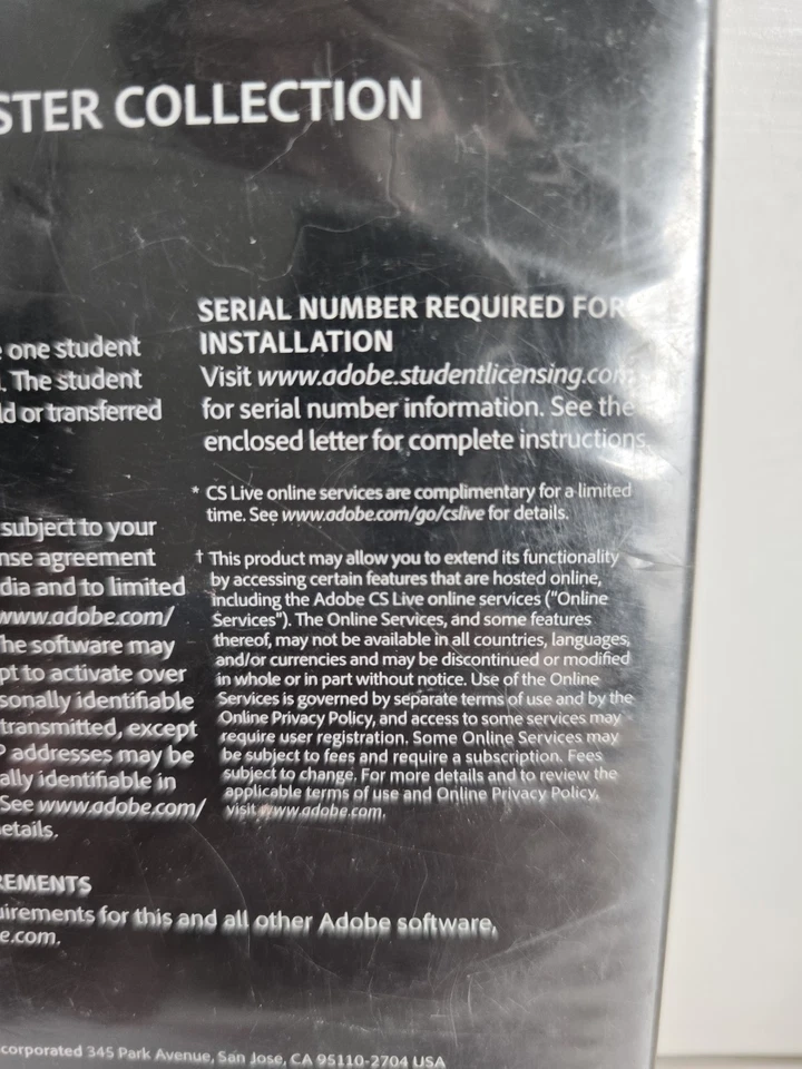 Adobe Creative Suite 5 Master Collection Student/Teacher Edition READ DESCRIPTIO - Image 4 of 4