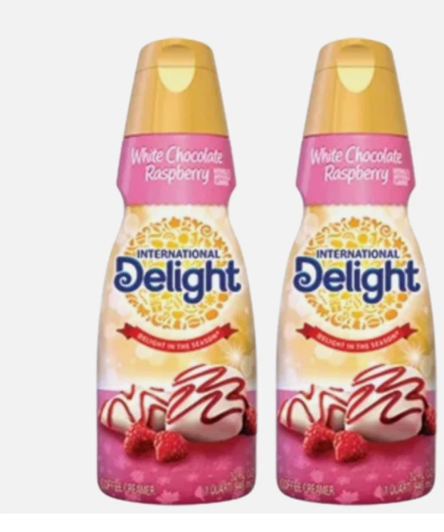 International Delight White Chocolate Raspberry Liquid 32 o Coffee Creamer 2 CT
