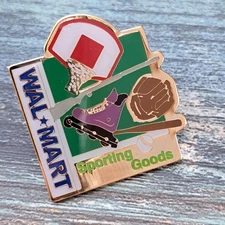 Walmart Associate Employee Pin - Sporting Goods Department Skates Baseball