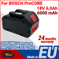 Akku FüR Bosch Procore 6.0 Ah 6000 Mah Akku 18V - Samsung 21700 Zellen