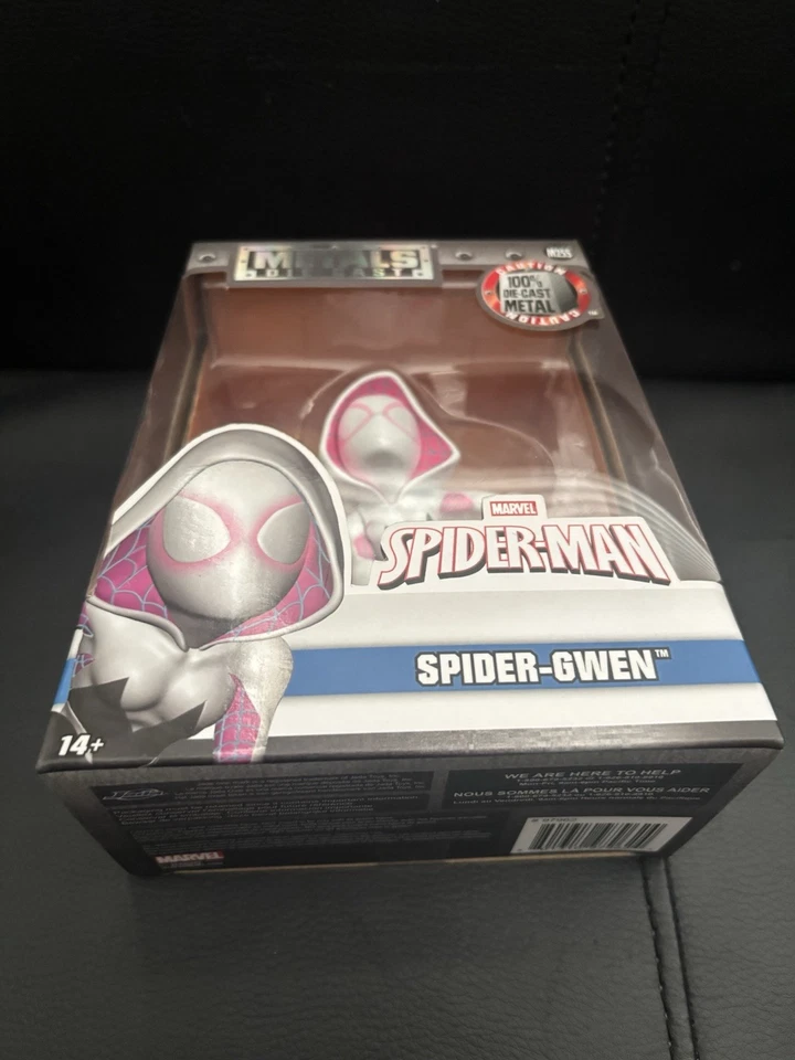 Figura Die Cast Spider-Gwen Metals Marvel Spider-Man Gwen Figura Nueva Foto 4 de 4