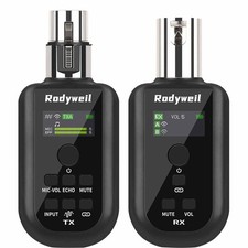 Wireless XLR Transmitter and Receiver 2.4G for Dynamic Condenser Microphone w...