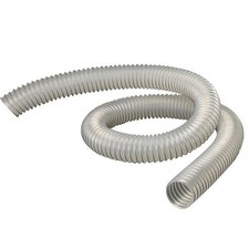 2 1/2'' Diameter Clear Flexthane Dust Collection Hose 10 Foot Length
