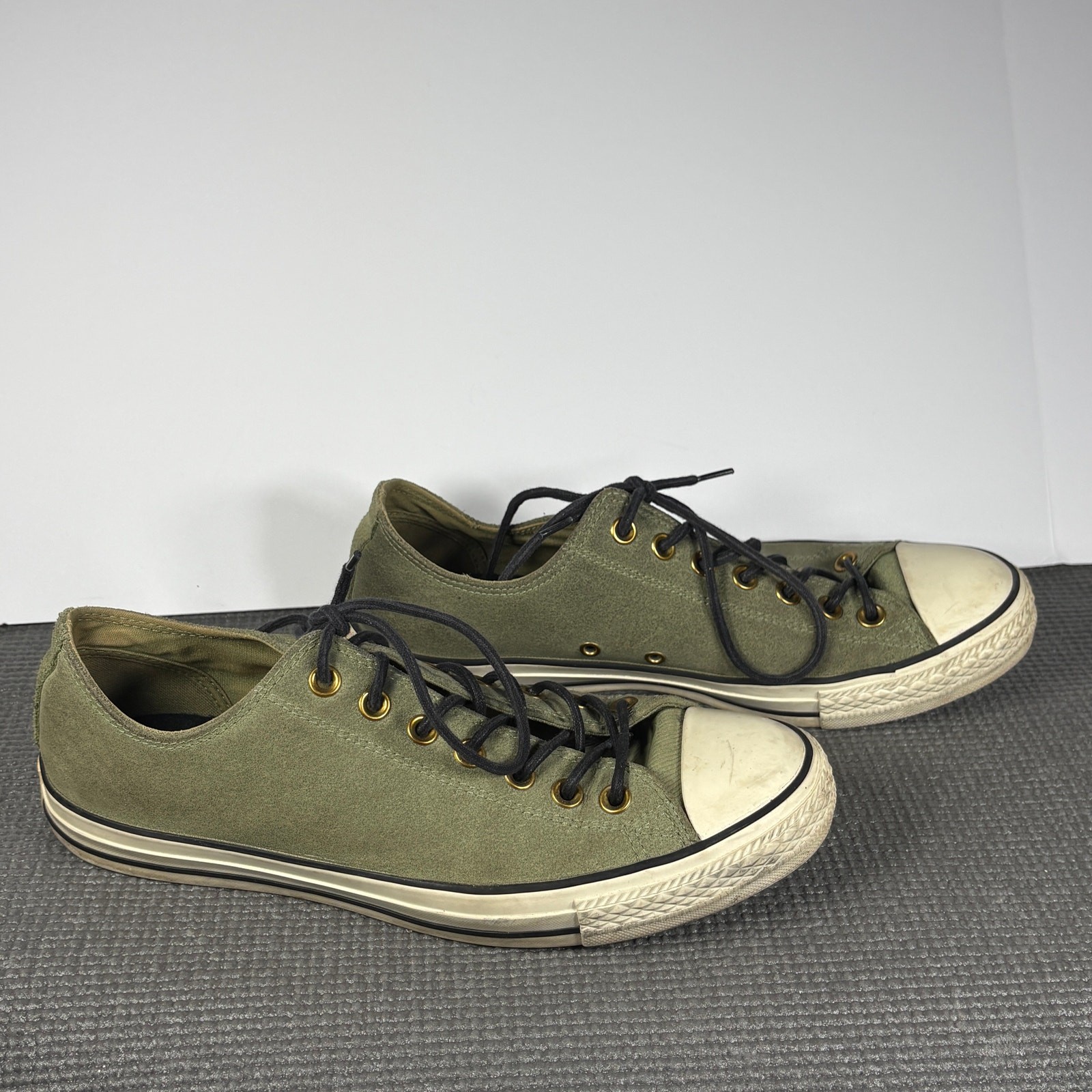 Converse Chuck Taylor All Star Sneakers Mens 9 Womens 11 Green Canvas Low Top  thumbnail 4